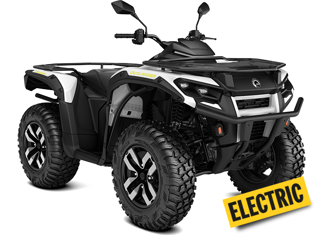 02 ORV MY26 ATV Can Am Outlander Electric EPower TR White 0002WTD00 STUDIO 34FR CE