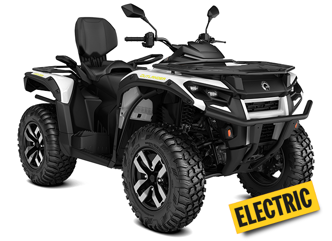 03 ORV MY26 ATV Can Am Outlander MAX Electric EPower T3B White 0002VTB00 STUDIO 34FR CE